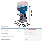 Bosch GLF18V-8 Brushless Trimming Machine 18V Multifunctional Rechargeable Bakelite Milling Hole Slotting Machine
