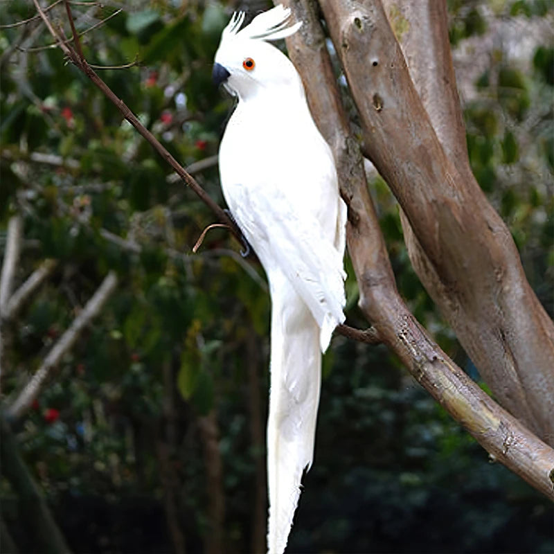 25/35cm Handmade Foam Feather Artificial Parrot Imitation Bird Model Figurine Foam Birds Parrot Home Garden Decoration Ornament