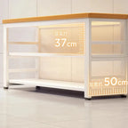 Kitchen Shelves Floor To Ceiling Multi Layer Household Multi Functional Storage Shelves Microwave Oven Storage Shelves