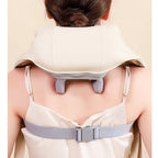 Shiatsu Neck And Shoulder Massager with LED Red Light Kneading Spine Back Muscle Relaxer for Home Use  Shoulder Massage Shawl