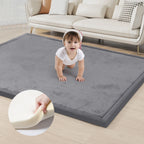 Large Coral Velvet Solid Carpet - Living Room, Bedroom & Sofa Floor Mat | AlluCanFind