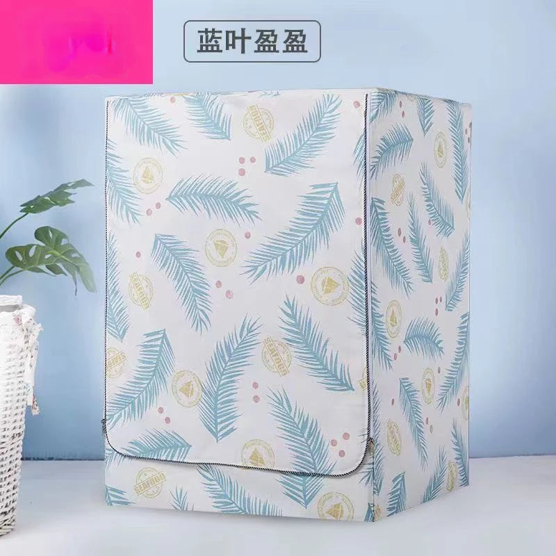 Waterproof Washing Machine Cover Home Polyester Roller  Laundry Silver Coating Dustproof Case Cover