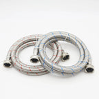 KING SMART 6 FT Washing Machine Hose; Premium Stainless Steel Braided Burst Proof for Hot and Cold Water Supply Lines; 81021