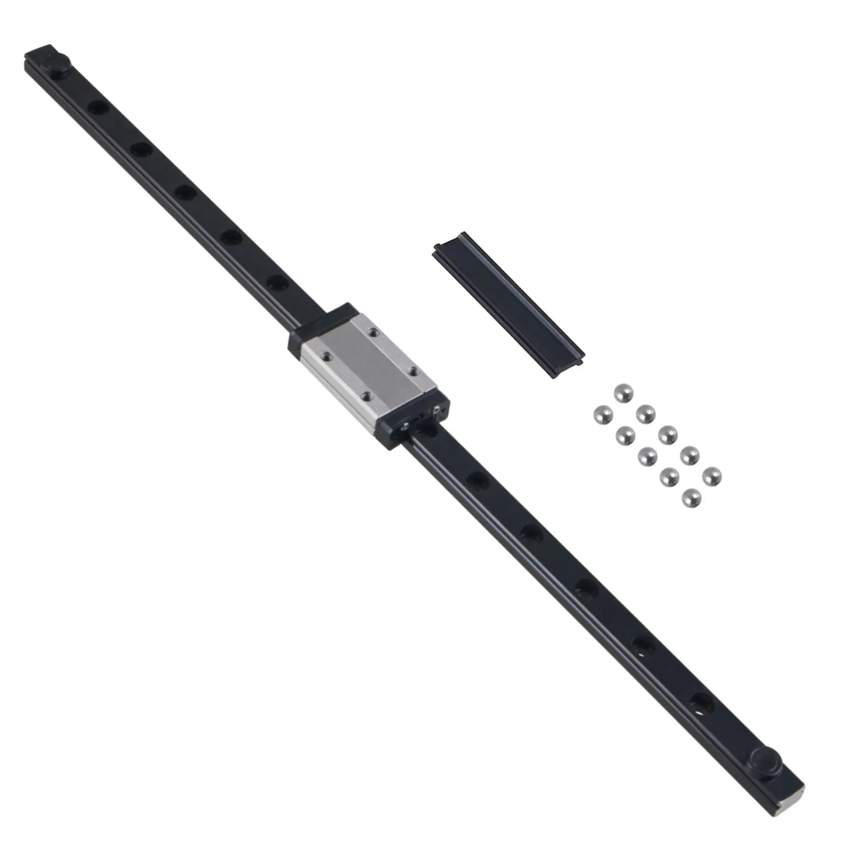 US MGN MGN9 MGN12 miniature linear rail slide 250 300 350 400 450 500 600mm 1pc MGN12 Black linear guide+1pc MGN12H Carriage CNC