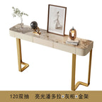 Luxury Glossy Console Table For Hallway Living Room Slate Porch Side Table High-quality Drawer Cabinet Home Furniture 80/100/120