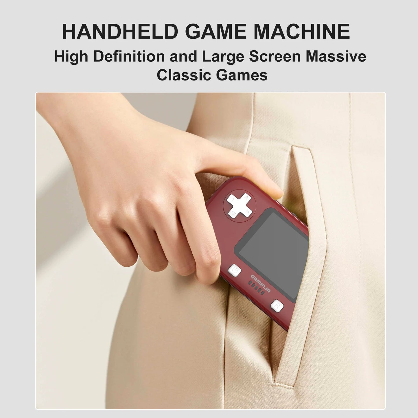 GAMINJA GC76 400 IN 1 Classic Games Handheld Mini Game Console 2.8inch Video Game Console Portable Handheld Game