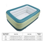 Blow Up Swimming Pool Multifunctional PVC Thickened Foldable Portable Large Capacity Inflatable Pool for Adults for Backyard