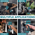 500N.m Brushless Impact Wrench 1/2 Inch Cordless Rechargeable Electric Wrench Home Power Tool For Makita 18V Battery(No Battery）