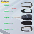 Zinc Alloy +Tpu Car Key Case For Jeep Wrangler Compass Patriot Liberty Chrysler 300 PT Dodge JCUV Caliber Nitro Accessories