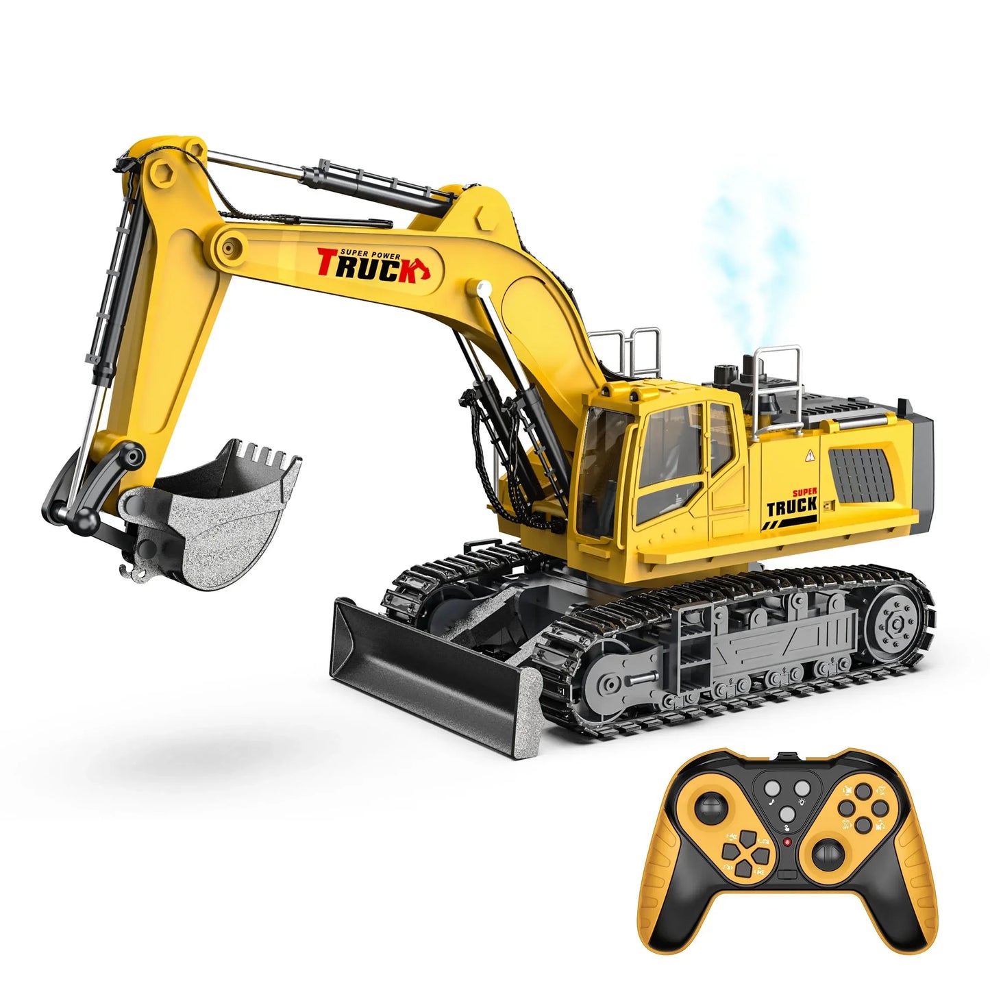 Alloy Rc Car 15/13Ch Remote Control Excavator Radio-Control Truck Construction Vehicle Simulated Model Children Xmas Gift
