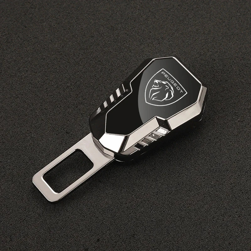 Car Seat Belt Clip Extension Plug Metal Seat Belt extension For Peugeot 206 307 308 3008 207 208 407 508 2008 5008 107 106 205