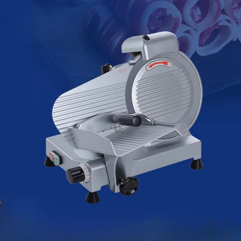 Commercial Slicer Premium Chromium Plated Steel Blade Meat  Food Slicer 10 Inch Half  Meat Slicer Slicing Beef/Lamb Rolls
