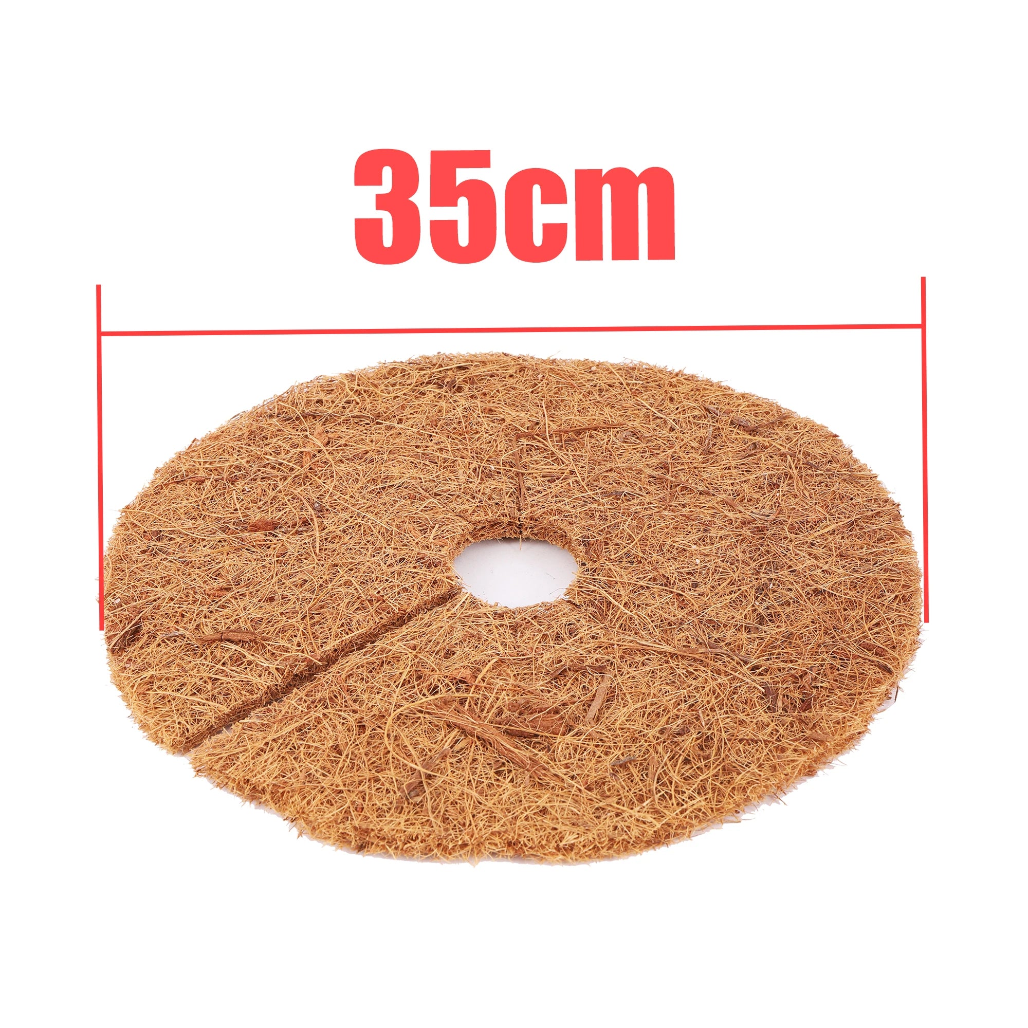 Natural Coconut Fiber Tree Mulch Mat Cover Protector 25/30/35/40cm Flower Pot Disc Pad Weed Control Warm Moisture Cushion