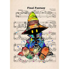 F-Final F-Fantasys Game Cool Poster Sticky Wall Art Printing Waterproof Home Living Bed Room Bar Aesthetic Decor