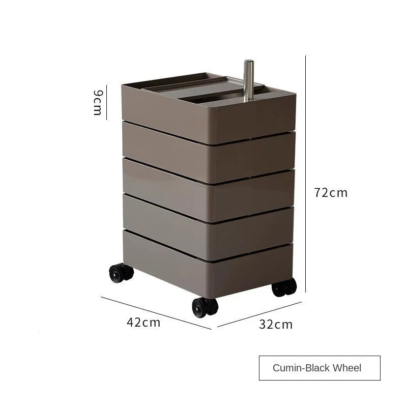 360 Rotating Storage Cabinet Movable Bedside Cabinet Ins Minimalist Nordic Internet Celebrity Cosmetics Multilayer File