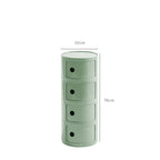 Round bedside table nordic plastic Bedside cabinet for bedroom small side end table nightstand Storage locker