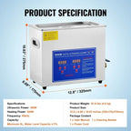 VEVOR 1.3L 2L 3L 6L 10L 15L 22L 30L Ultrasonic Cleaner Lave-Dishes Portable Washing Machine Diswasher Ultrasound Home Appliances