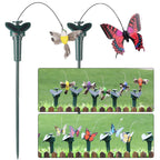 5-1PC Solar Powered Flying Wobble Butterfly Bird Garden Animal Fluttering Butterfly Dancing Ornaments Outdoor Decor Lawn Decor
