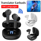 B11 144 Languages Real Time Translator Earbuds Wireless BT Translation Earphones Noise Cancelling for Sports Business Travel