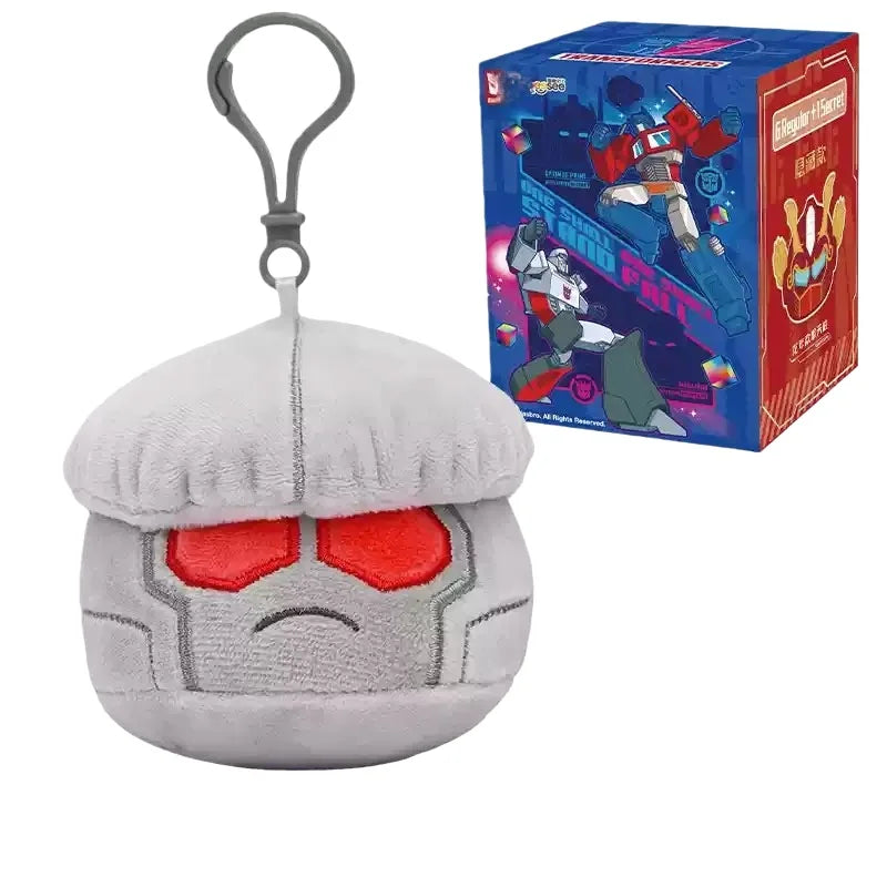 REESEE Mini  Plush  Blind Box Optimus Prime Shockwave Soundwave Megatron Cartoon Keychain Schoolbag Charm Fans Collectible Gift