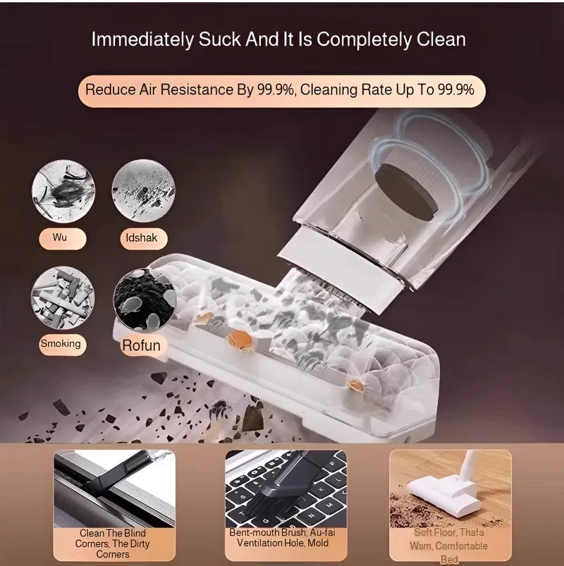 Multifunctional Household Vacuum Cleaner, Handheld Mopping Machine, Small And Powerful Dual-Purpose Vacuum Cleaner, Convenien