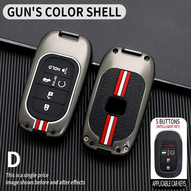 for Honda CR-V Civic Accord HR-V CR-V CRV HRV Fit City Odyssey XRV Hrv Metal Car Key Cover Fob Case Shell 2023 2024