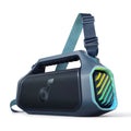 Soundcore Boom 2 Plus Outdoor Speaker, 140 W, 2 + 2 Channel, BassUp 2.0, 20h, Quick Charge, IPX7 Waterproof, RGB Lights, USB-C, Po