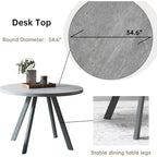 Round Dining Table Set, Mid Century Modern Small Round Dining Table Set, Saving Space