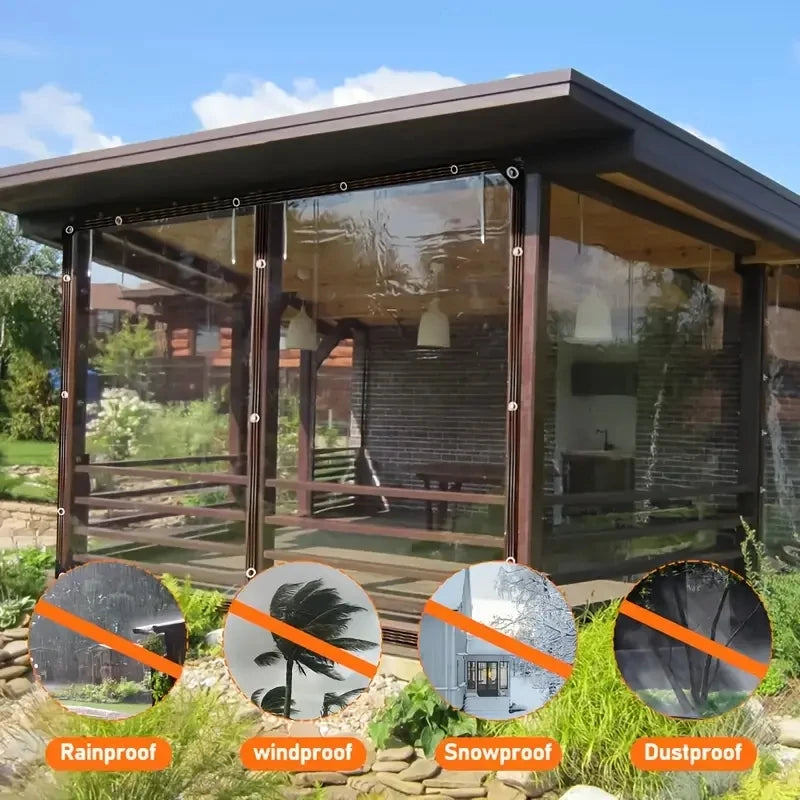 Transparent waterproof cloth, thickened waterproof rainproof cloth, can be used for plant shading insulation cold dust cloth