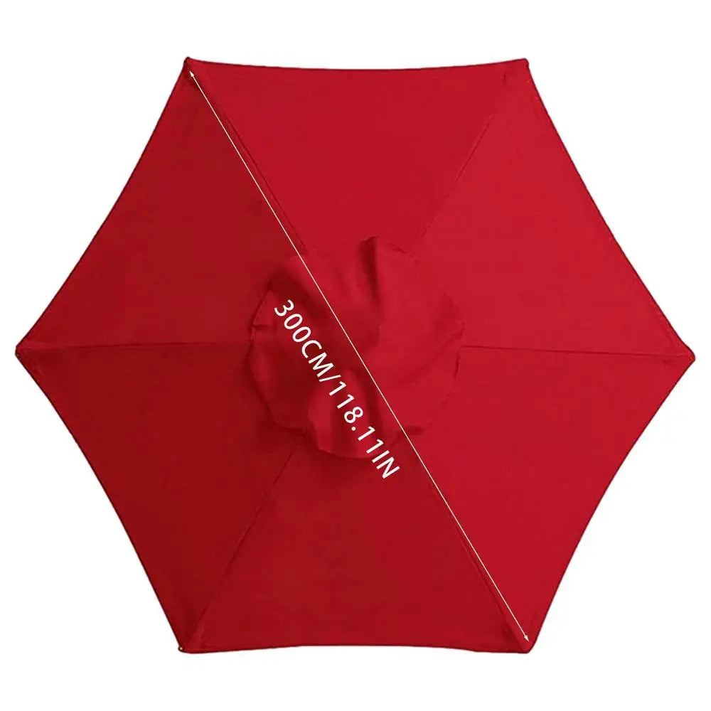 3M Parasol Replacement Cloth Without Stand Parasol Umbrella Cover Waterproof Sunshade Cloth Canopy Patio Garden Cover