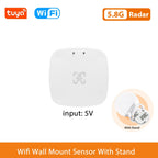 Smart Life Zigbee Human Presence Detector Tuya Wifi MmWave Radar Pir Montion Sensor With Luminance Detection For Smart Home