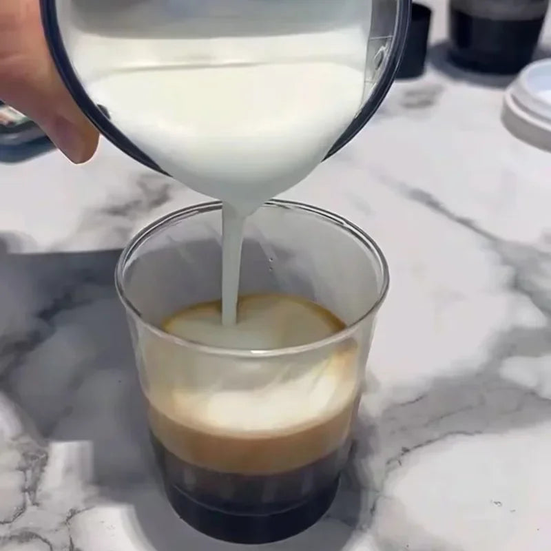 New mini Convenient Electric Milk Frother Self Milk Pulling Frother Cappuccino Stirrer Latte Coffee Hot & Cold Froth Maker