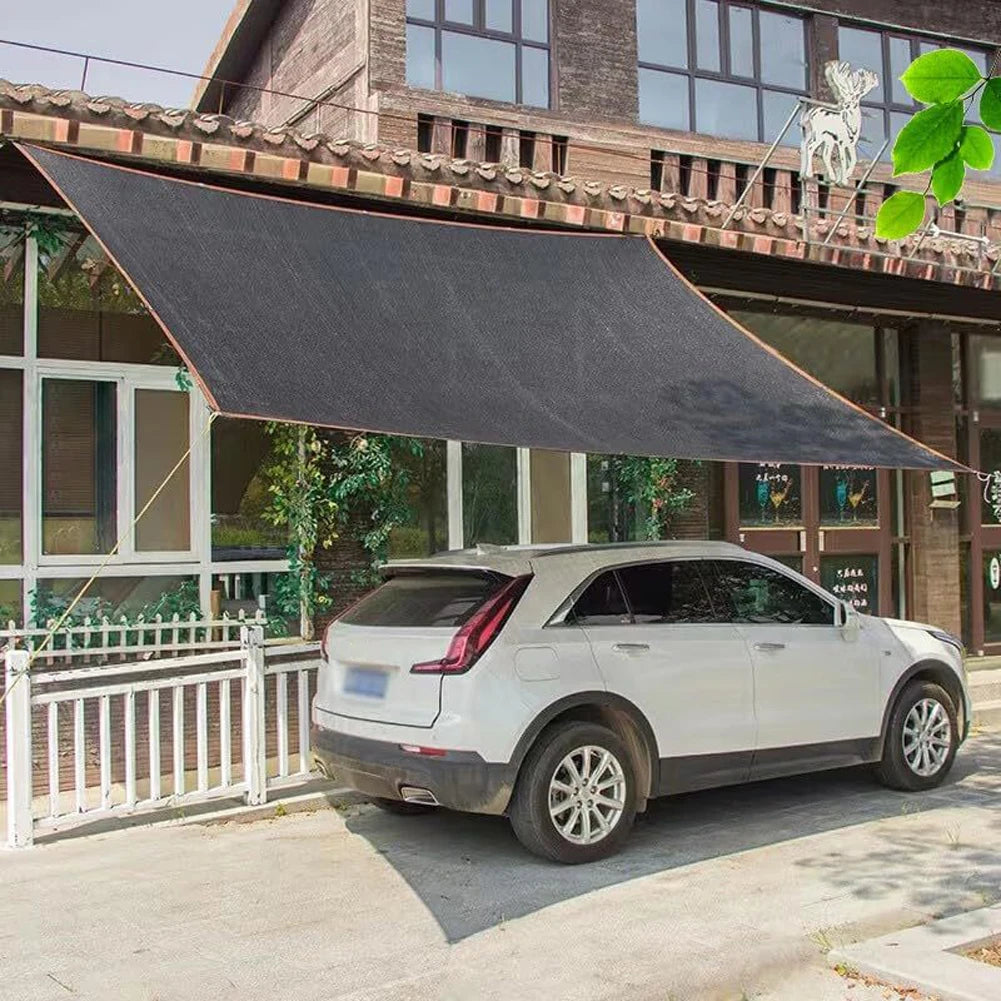 Black Shade Cloth Anti-UV Sunshade Net Garden Plant Shading Cover 6Pin Outdoor Canopy Swimming Pool Pergola With Grommets Clip