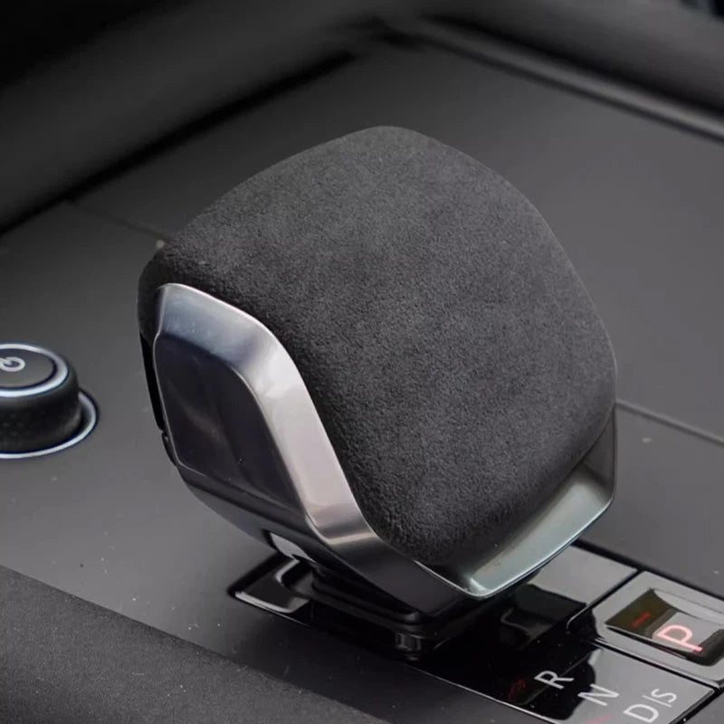 Italy Super Suede Car Gear Shift Knob Cover For Land Rover Velar Discovery 5 Discovery Sport Range Rover For Jaguar F-pace