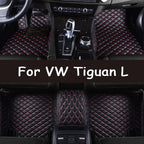 Car Floor Mats For VW VW Tiguan L PHEV 2019 2020 2021 2022 Custom Foot Pads Automobile Carpet Cover Interior Accessories