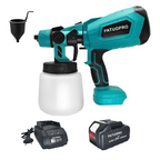 PATUOPRO 1000ML Electric Spray Gun Portable Home Paint Sprayer Auto Furniture Steel Coating Airbrush Tool For Makita 18V Battery