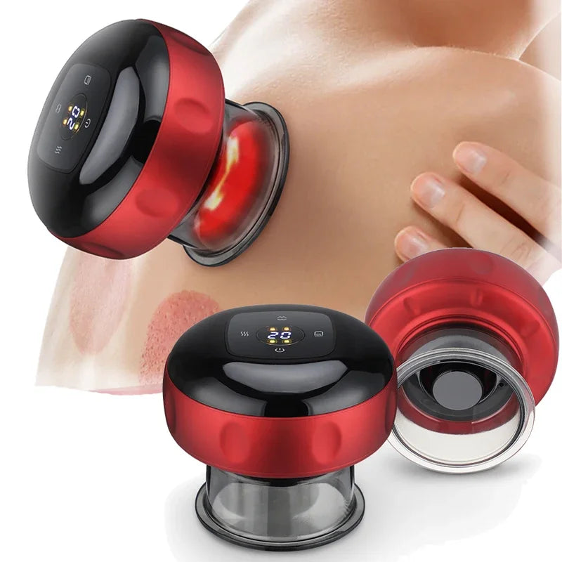 Electric Vacuum Cupping Massager Body Cups Anti-Cellulite Therapy Fat Burning Slimming Electric Guasha Scraping for Body