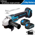 125mm Cordless Brushless Rechargeable Electric Angle Grinder Grinding Machine DIY Woodworking Power Tool For Makita 18V Battery