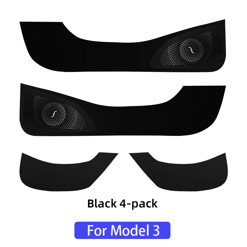 For Tesla Model Y Model 3 2018-2023 2024 Car door anti kick pad Anti dirt leather stickers door protection Interior accessories