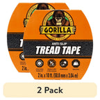 (2 pack)  Glue Tread Tape, 10 Foot, Single Roll, Black