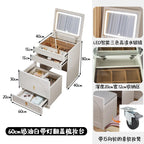 Cream wind flip dresser bedroom simple modern small apartment 60cm Internet celebrity 50 bedside table integrated makeup table