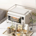Stainless Steel Kitchen Electric Oven Stand Multi-Function Countertop Organizer Microwave Storage Rack Rice Cooker Support