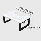 Bamboo Toilet Stool Foldable Adjustable Height Squat Stool Potty Poop Step Stool for Bathroom Improve Squatting Posture Non-Slip