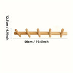 Storage Solid Wood Coat Rack Wall Mounted Assembly Coat Rack Coat Key Storage Hanger Corridor Entrance Decoration 5 Hooks