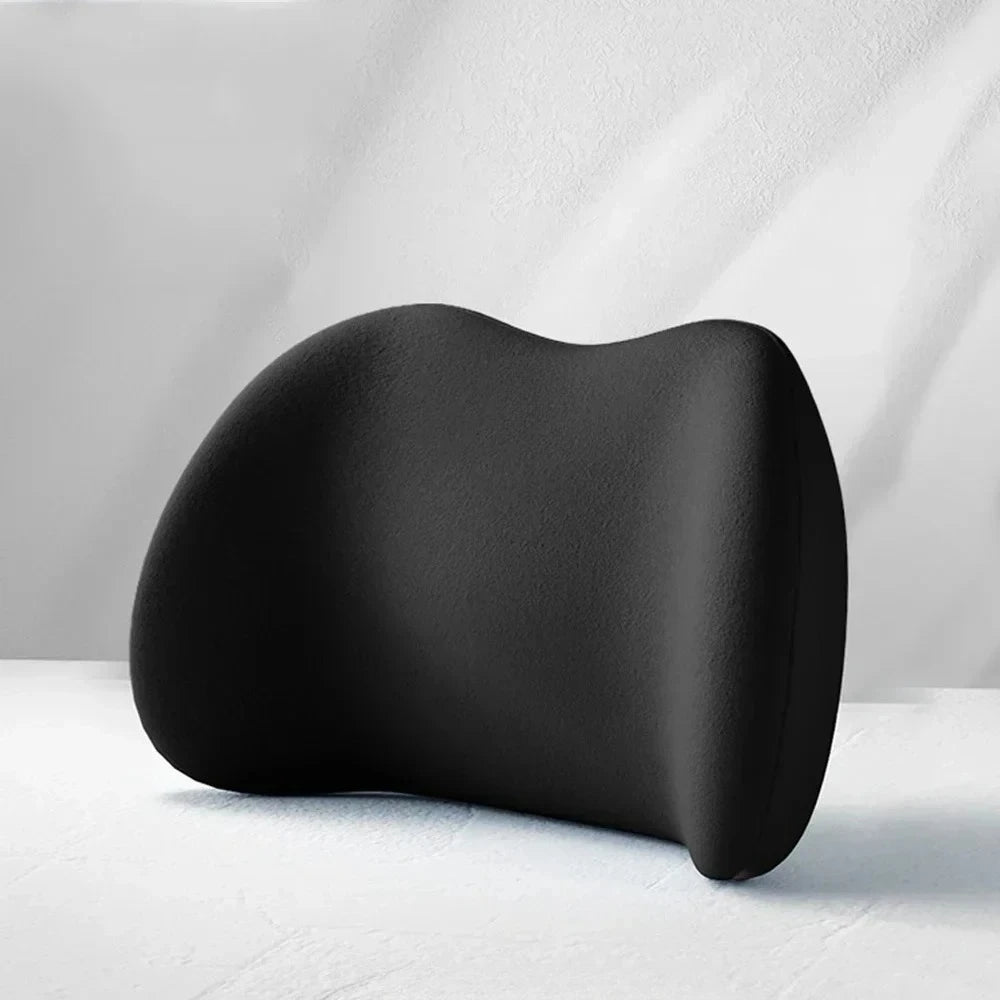 Car Seat Neck Pillow Adjustable Lumbar Support Headrest Waist lumbar Cushion Car Seat Memory Foam Car Travel Interior Accessorie