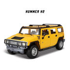 1:18 New Hummer H2 H1 Jeep alloy car model simulation car decoration collection gift toy Die casting model boy toy