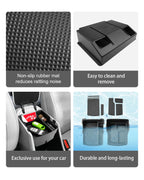 RUIYA Car Armrest Box Storage for Hyundai Kona SX2 2024 2025 2026 Central Control Container Auto Hyundai Kona 2024 Accessories