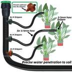 20-200pcs 2L 4L 8L 1/4'' Garden Drip Irrigation Dripper Automatic Steady Flow Water Saving Dropper  Nozzle for Greenhouse Bonsai