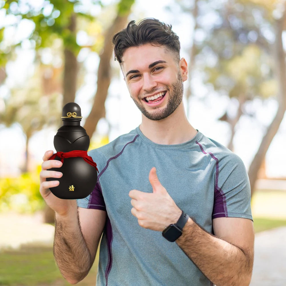 900ml Chinese Retro Wu Kong Gourd Water Bottle - Large Capacity