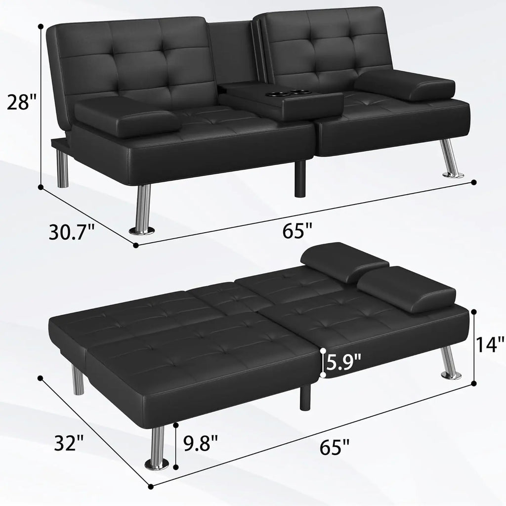 Modern Folding Futon Sofa Bed